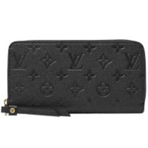 Louis Vuitton Zippy Wallet Long Monogram Empreinte Noir Black